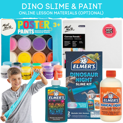 Dino Slime & Paint Online Lesson