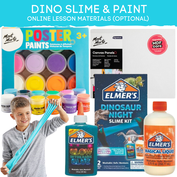 Dino Slime & Paint Online Lesson
