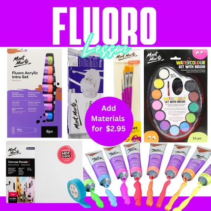 Fluoro Paint Design Lesson