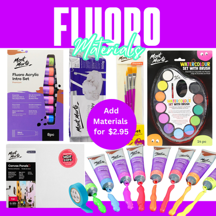 Fluoro Paint Design Lesson