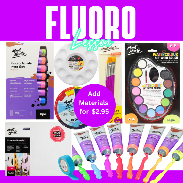 Fluoro Paint Design Lesson