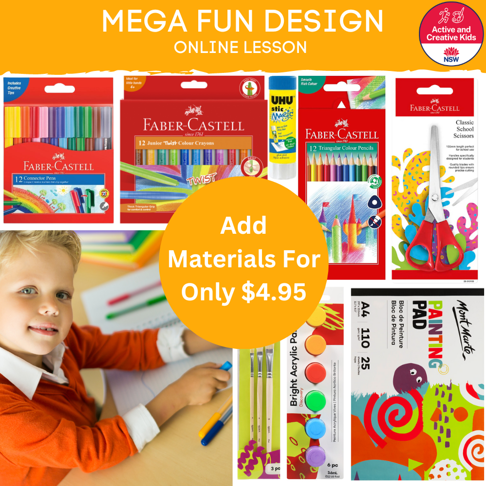 Mega Fun Design Online Lesson – Craftkids.com.au