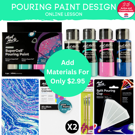 Pouring Paint Design Online Lesson