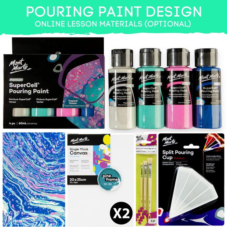 Pouring Paint Design Online Lesson