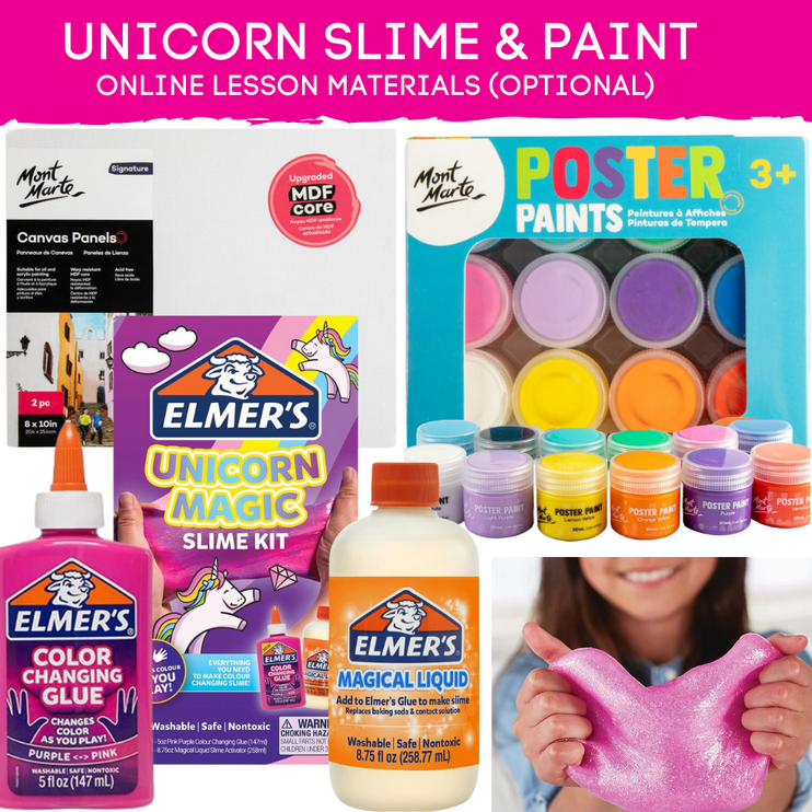 Unicorn Slime & Paint Online Lesson
